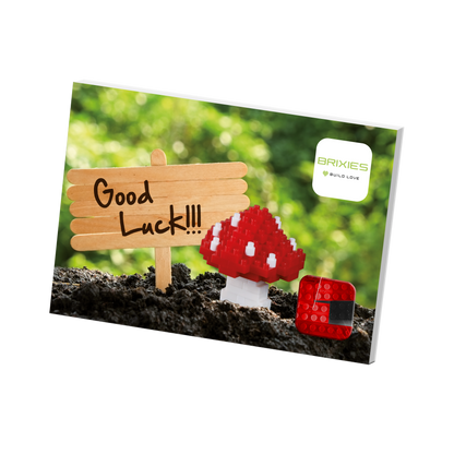 BRIXIES Lucky Mushroom Postcard