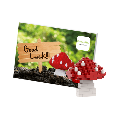 BRIXIES Lucky Mushroom Postcard