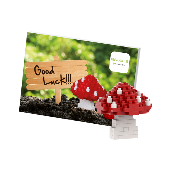BRIXIES Lucky Mushroom Postcard