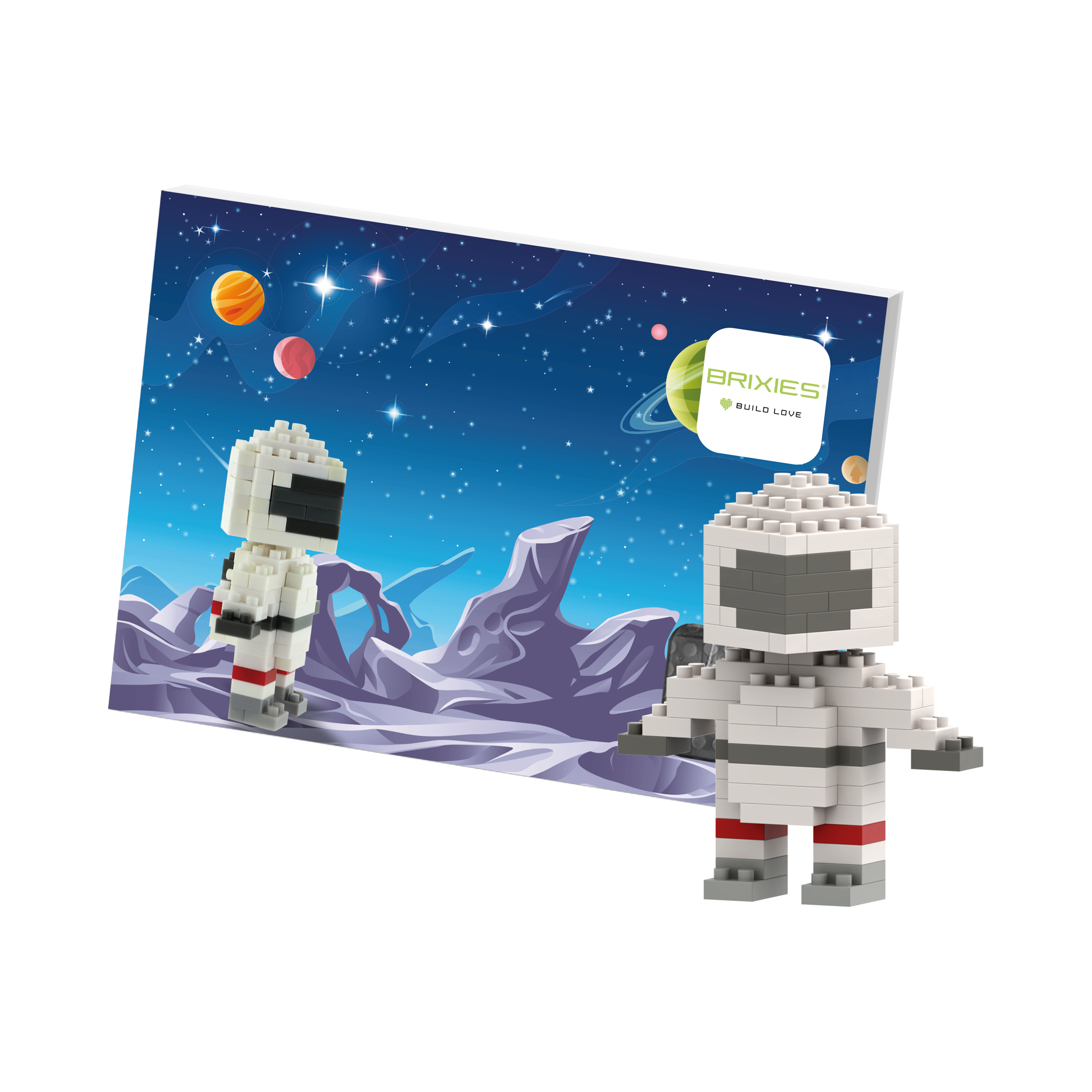 BRIXIES Postcard Astronaut