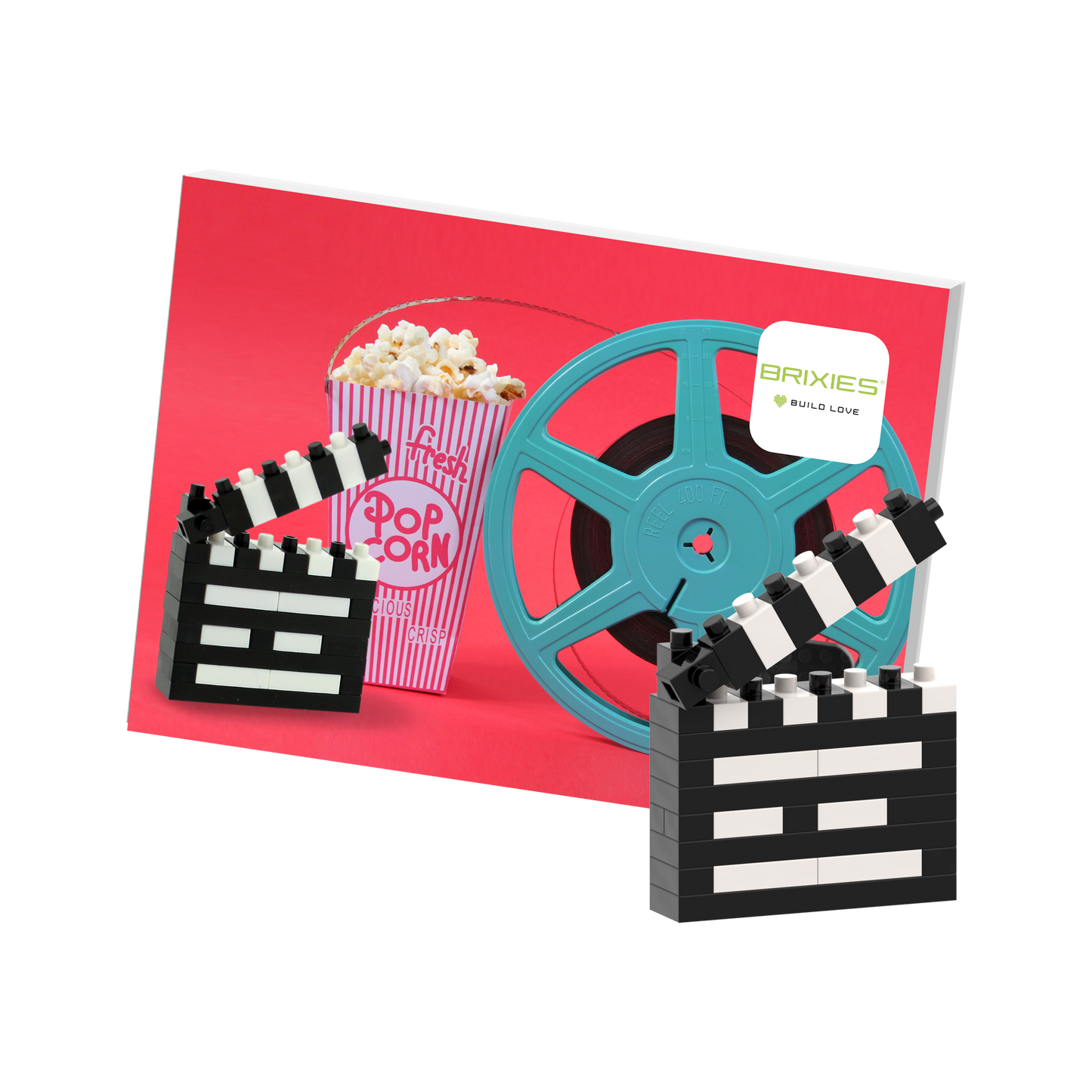 BRIXIES Clapperboard Postcard