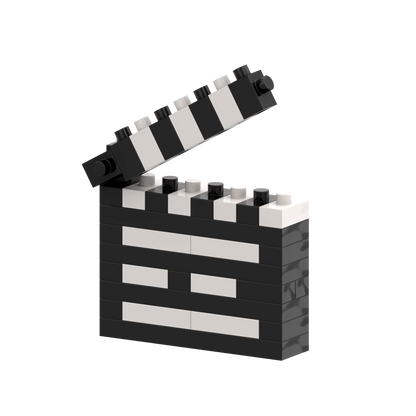 BRIXIES Clapperboard Postcard
