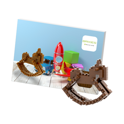 BRIXIES Postcard Rocking Horse