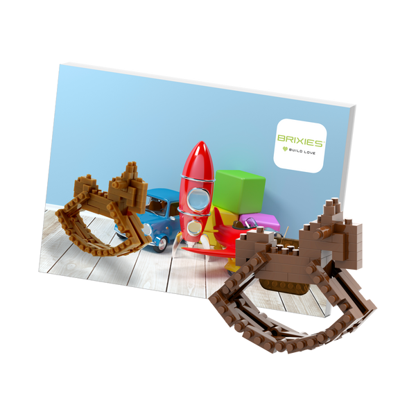 BRIXIES Postcard Rocking Horse