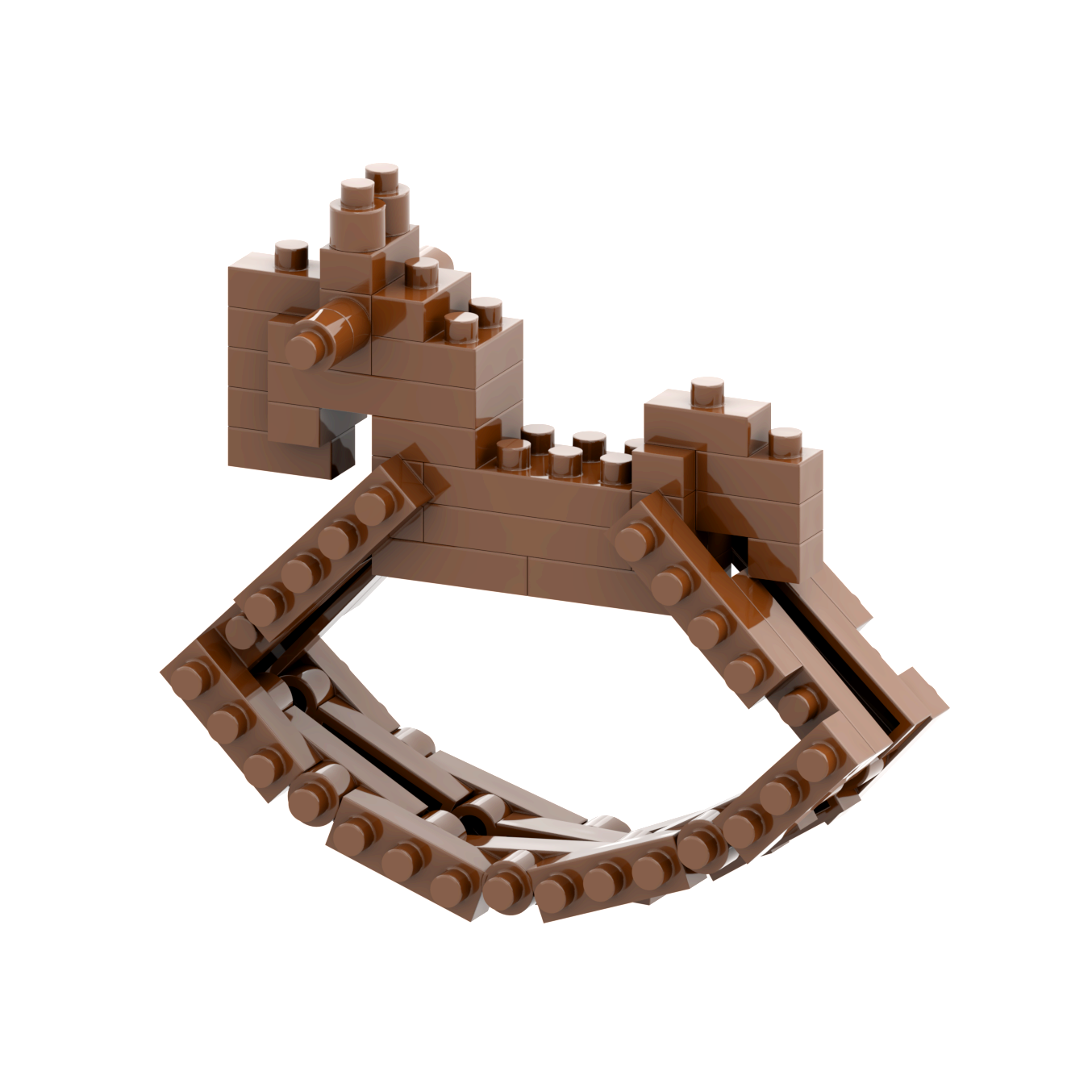 BRIXIES Postcard Rocking Horse