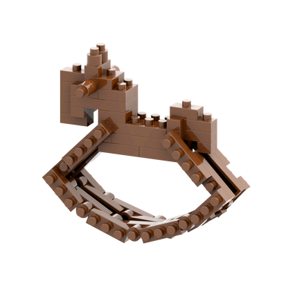 BRIXIES Postcard Rocking Horse
