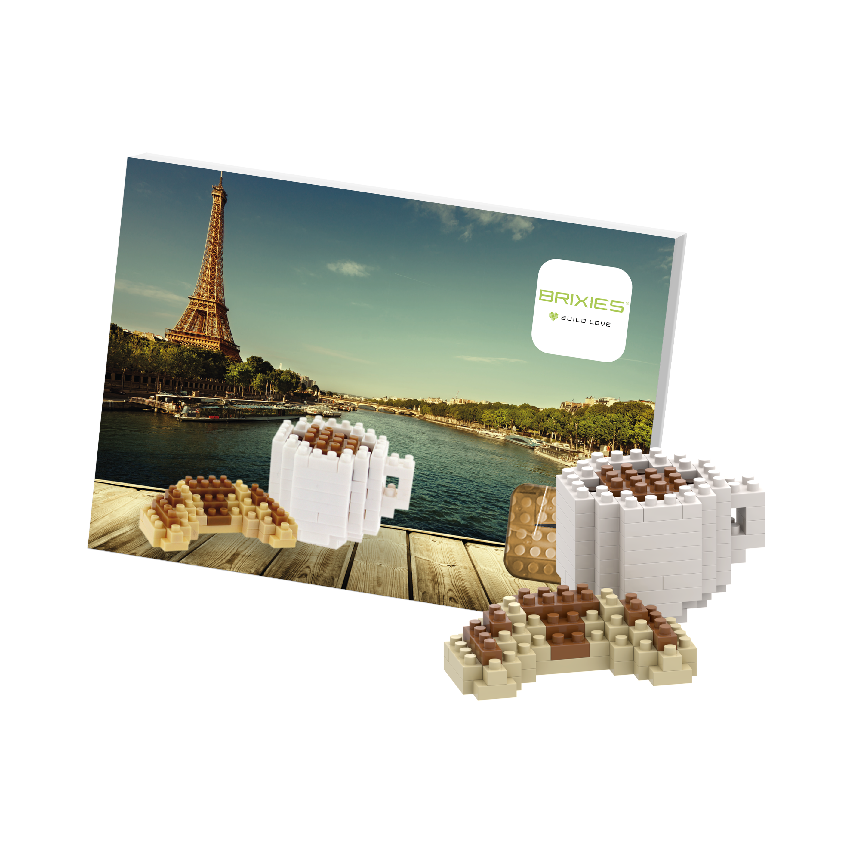 BRIXIES Postcard Croissant & Coffee