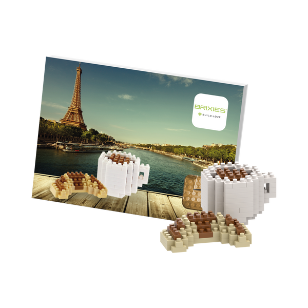 BRIXIES Postcard Croissant & Coffee
