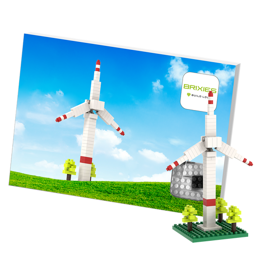 BRIXIES Postcard Windmill