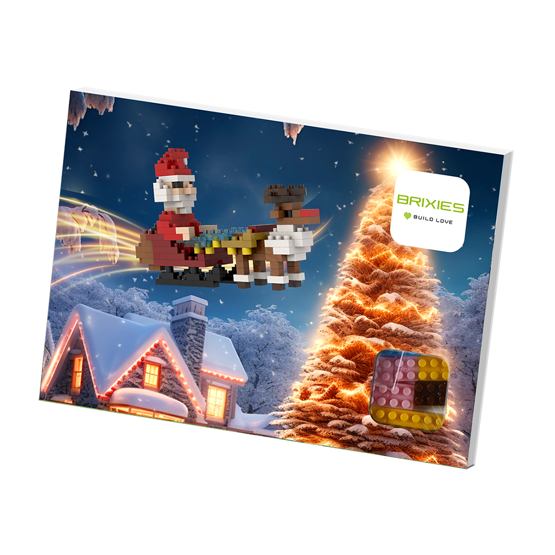 BRIXIES Santa Claus with Sleigh