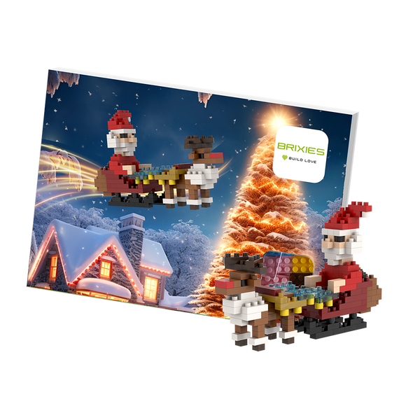 BRIXIES Santa Claus with Sleigh