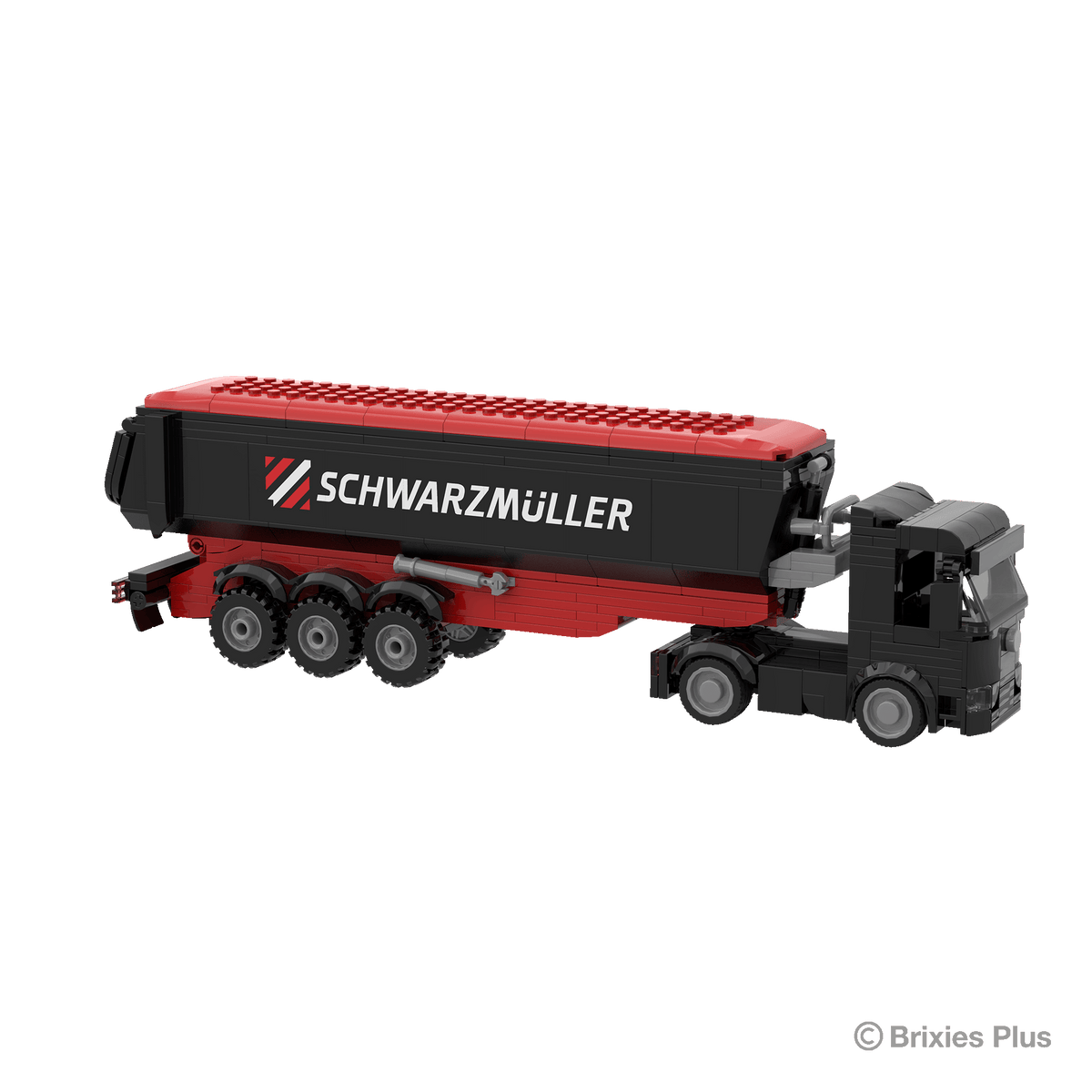 BRIXIES Plus Schwarzmüller Zugmaschine plus Muldenanhänger