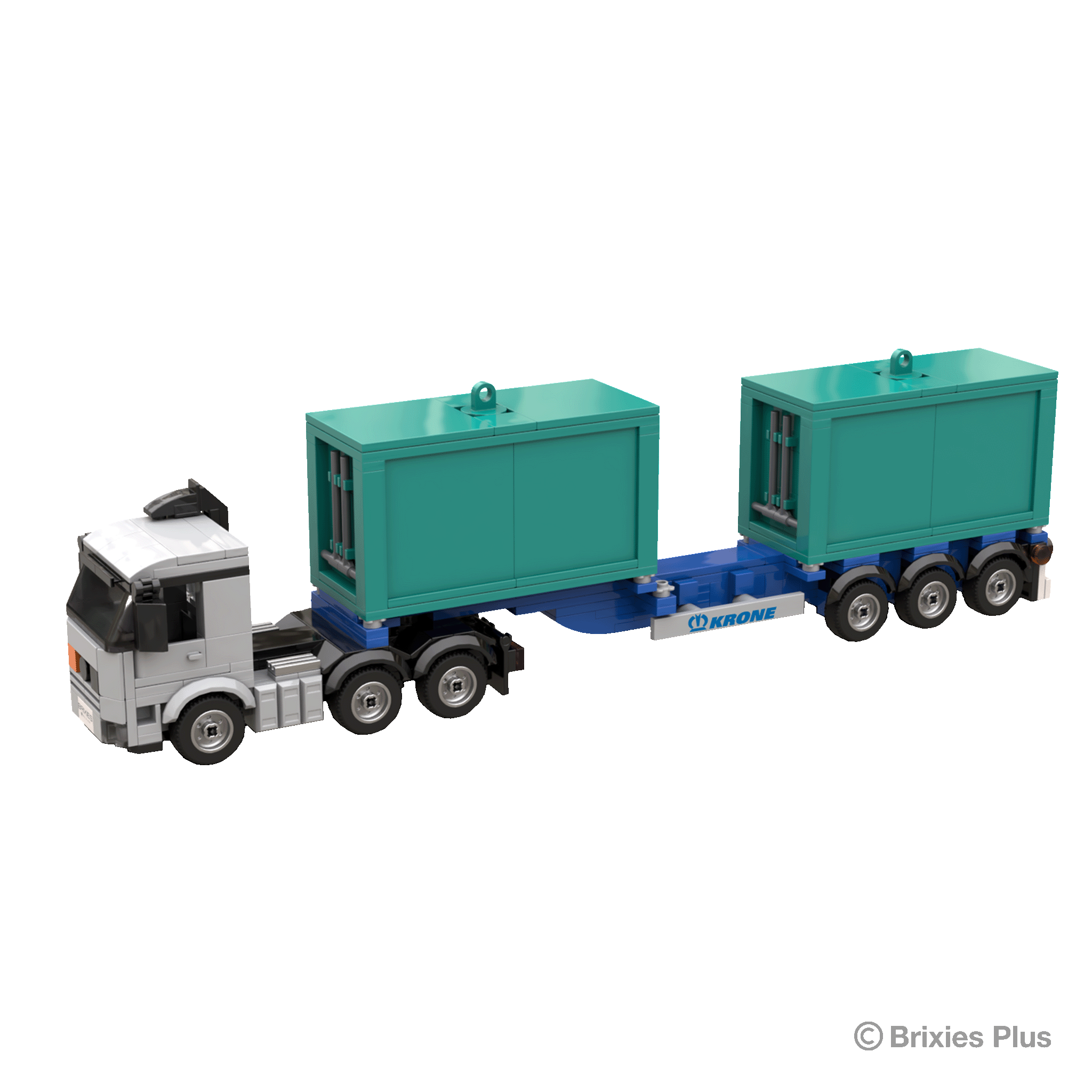 BRIXIES Plus Krone Boxliner eLTU70 with 2 containers