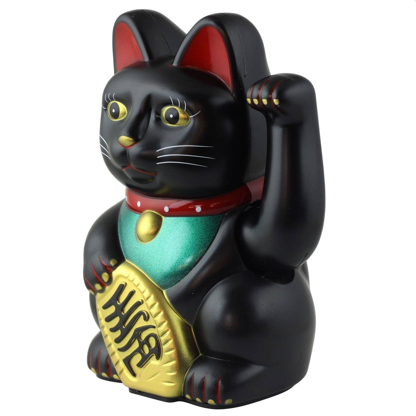 Lucky black cat 15cm