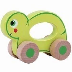 Wooden Turtle on Wheels