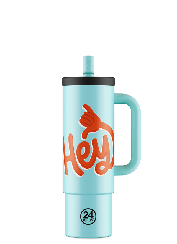 Gobelet à paille "Straw Cup" - Hey! Blue 800ml