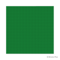 BRIXIES Plus Base Plate Green 32 x 32 Studs