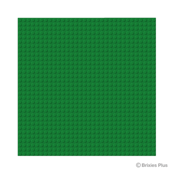 BRIXIES Plus Base Plate Green 32 x 32 Studs