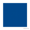 BRIXIES Plus Plaque de Base Bleue - 32 × 32 Tenons