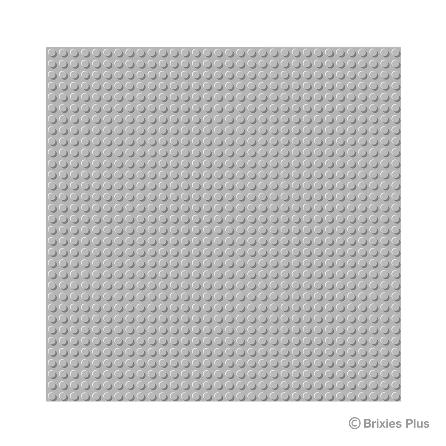 BRIXIES Plus Base Plate Light Grey 32 x 32 Studs
