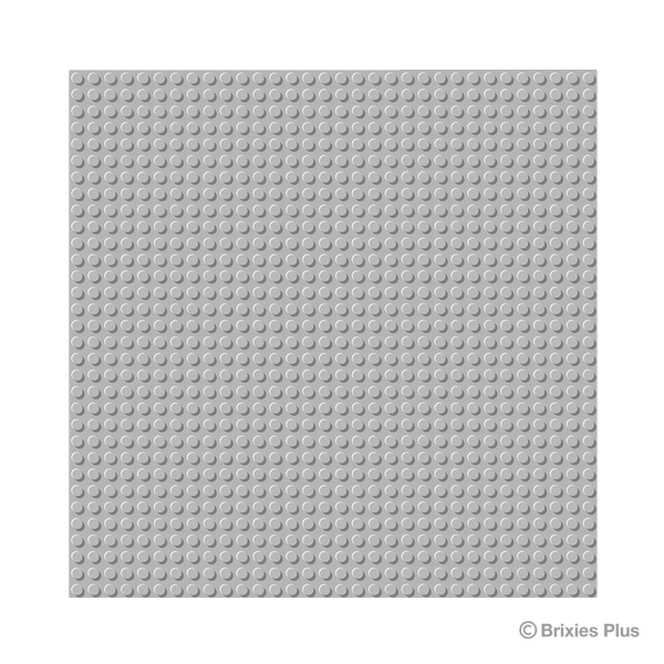 BRIXIES Plus Base Plate Light Grey 32 x 32 Studs