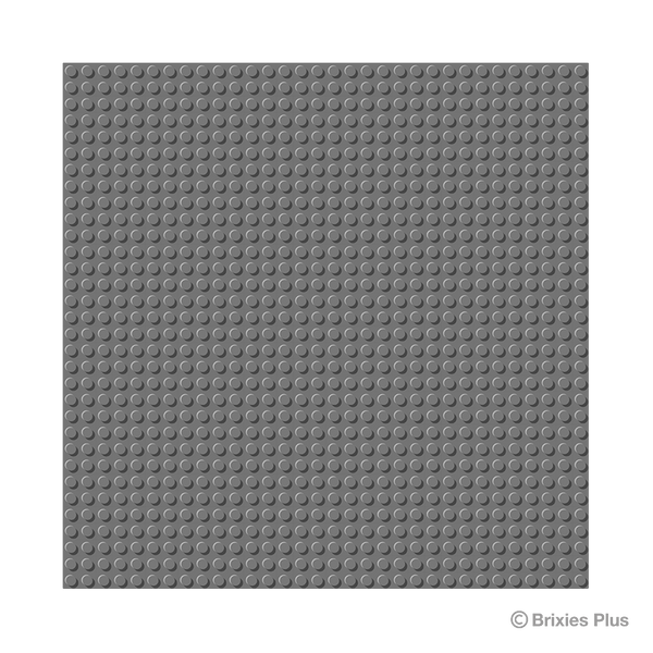 BRIXIES Plus Base Plate Dark Grey 32 x 32 Studs