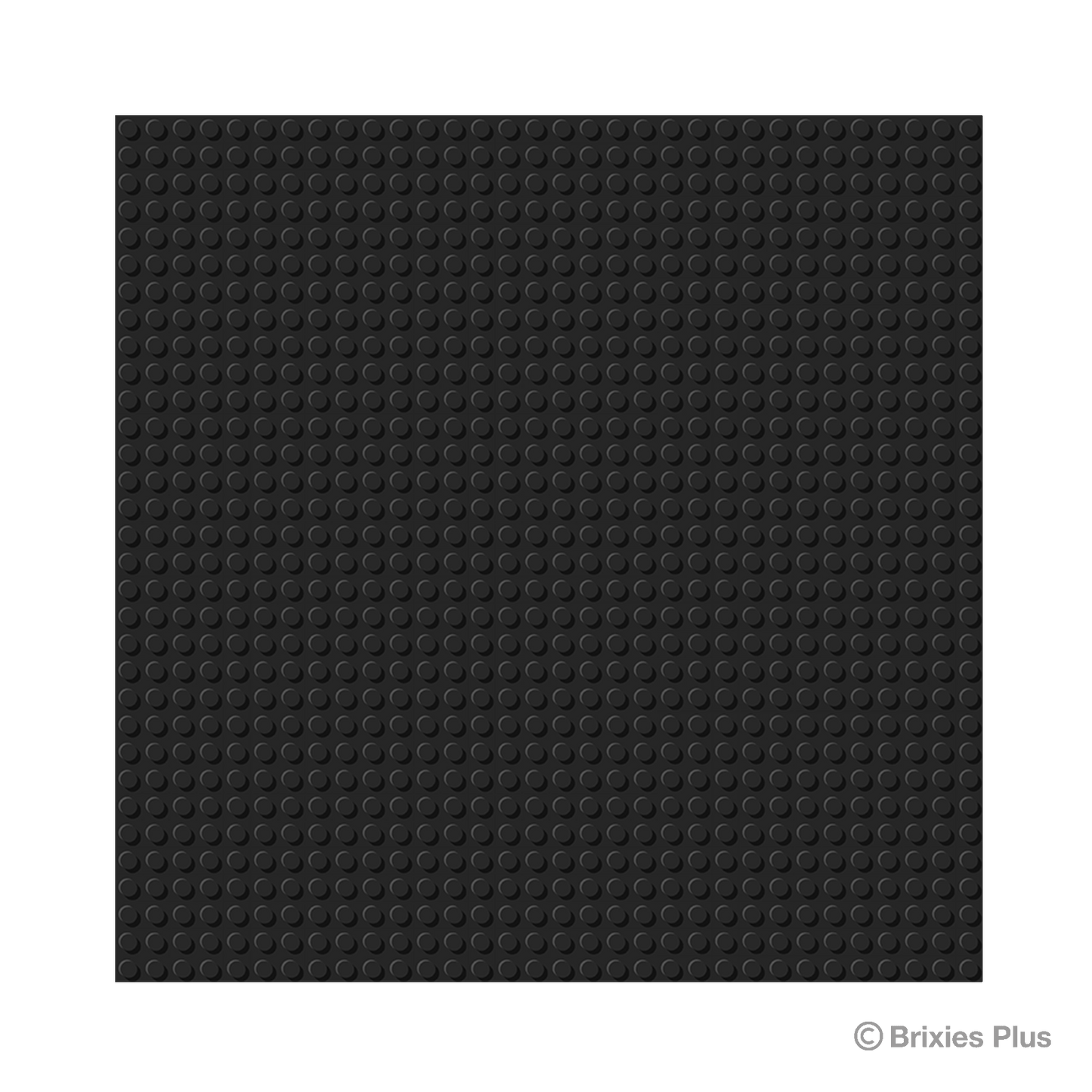 BRIXIES Plus Base Plate Black 32 x 32 Studs