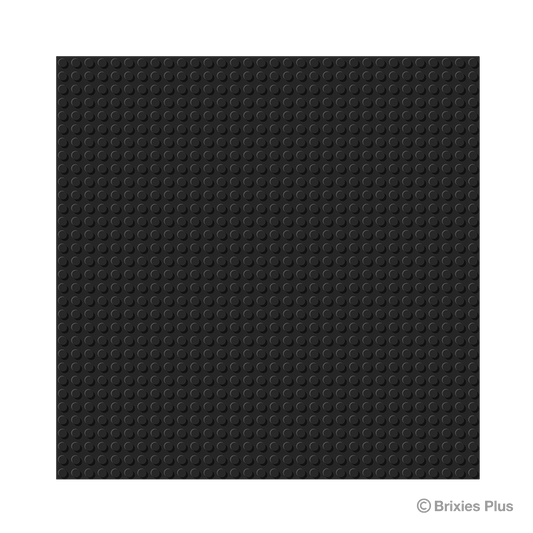 BRIXIES Plus Base Plate Black 32 x 32 Studs