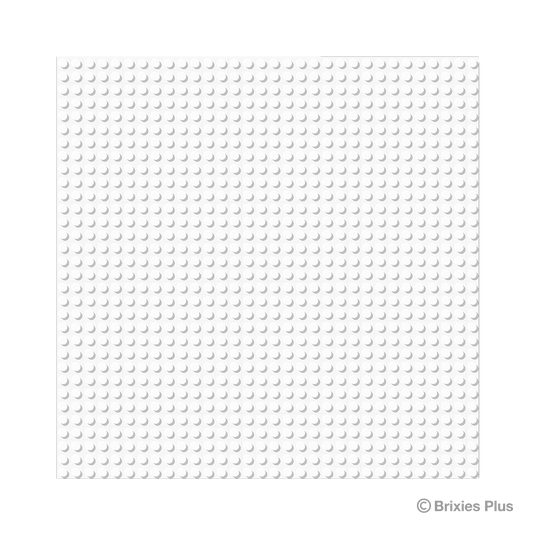 BRIXIES Plus Base Plate White 32 x 32 Studs