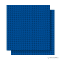 BRIXIES Plus Basis Platte Blau 20 x 20 Noppen Doppeltpack