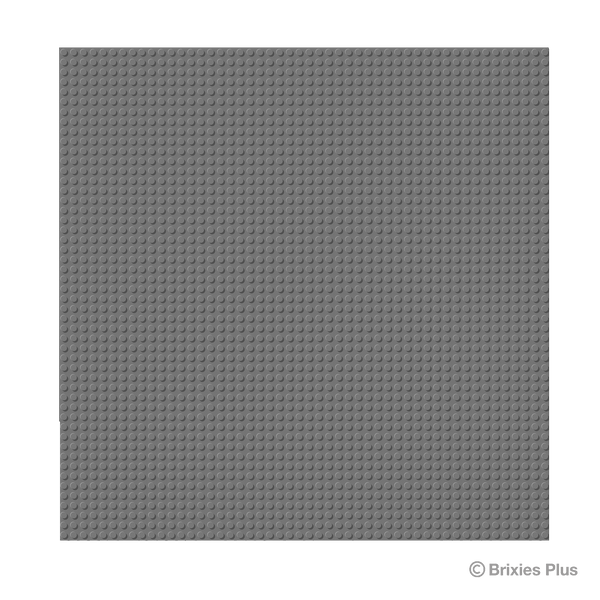 BRIXIES Plus Base Plate Grey 50 x 50 Studs
