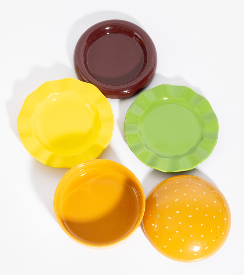 Set di pasti con hamburger