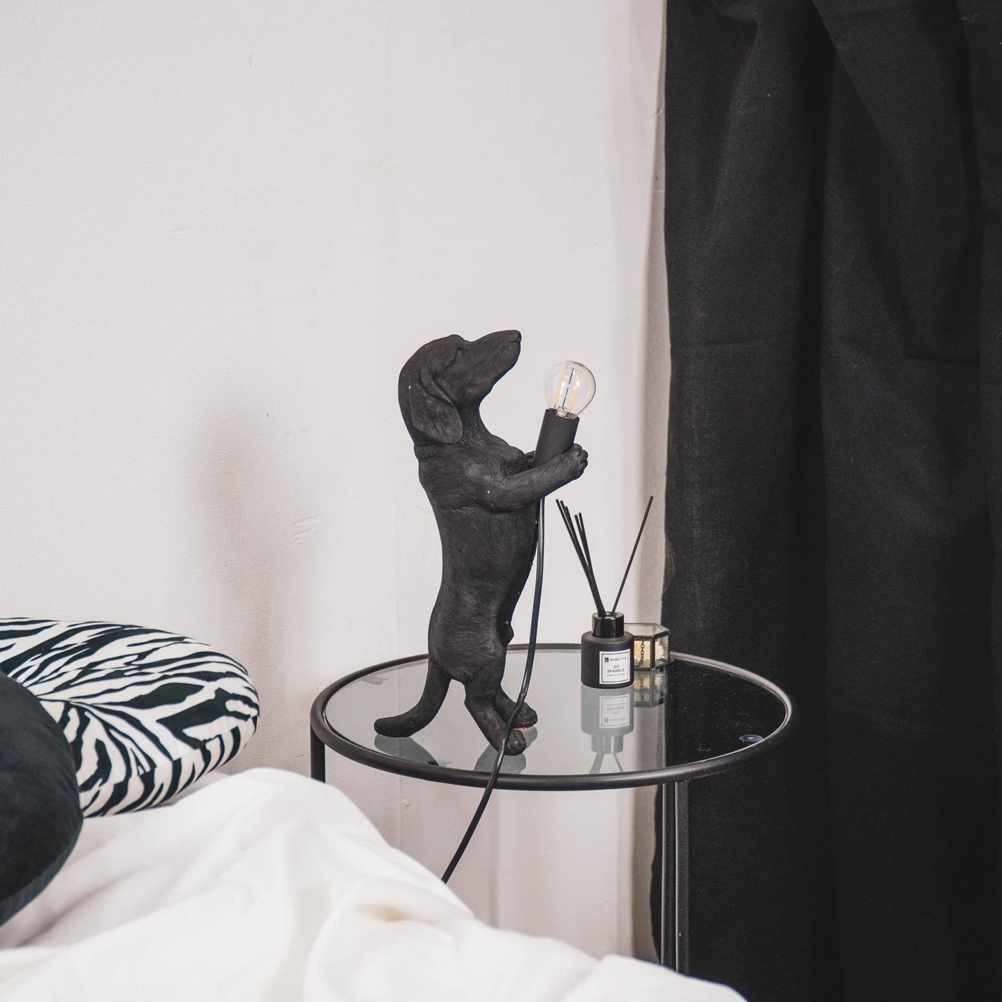 Dachshund Lamp - Black