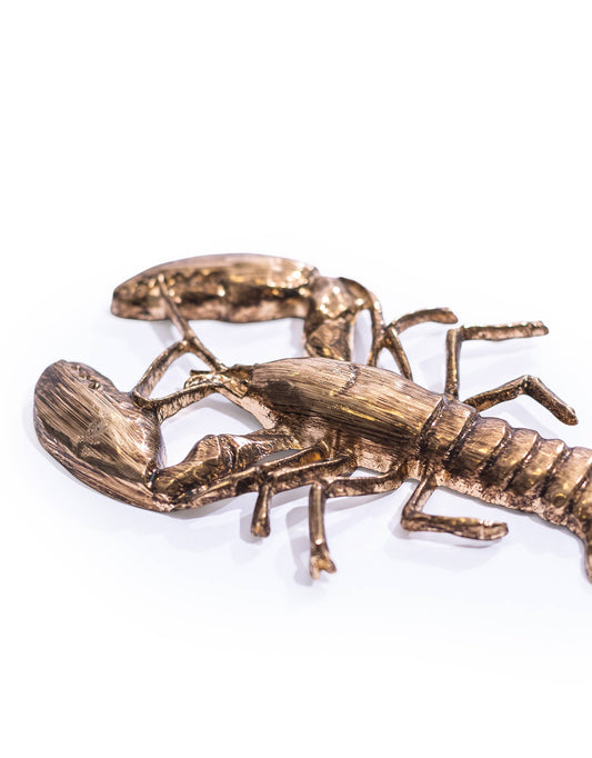 Patère Mural Homard Doré