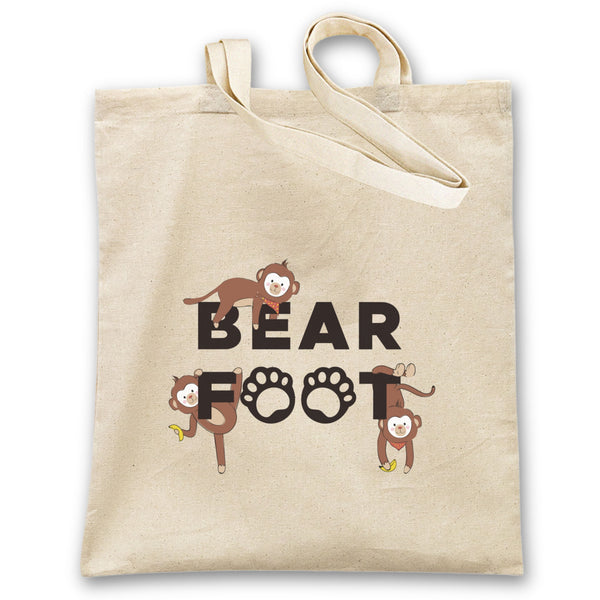 Jute bag logo & monkeys