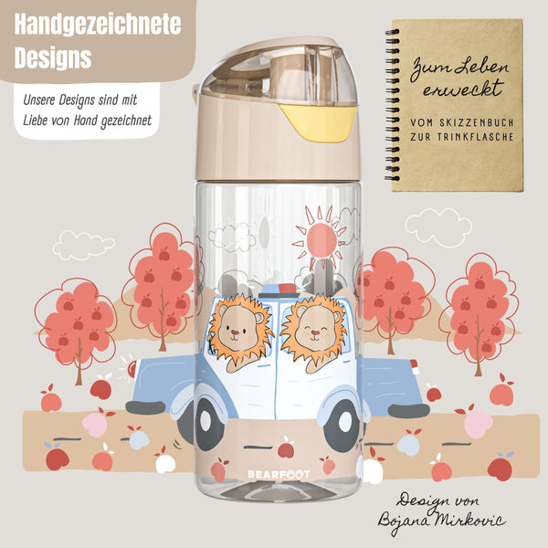 Kids' water bottle, lightweight water bottle - Police Lions