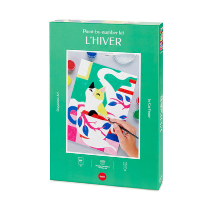 Kit de peinture au numéro L'Hiver