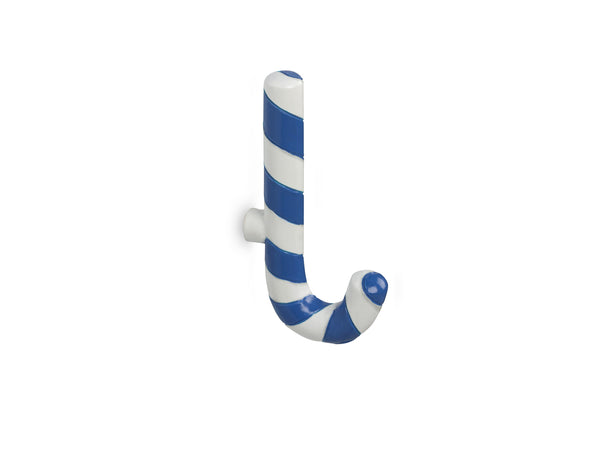 Candy Cane Wall Hook Blue