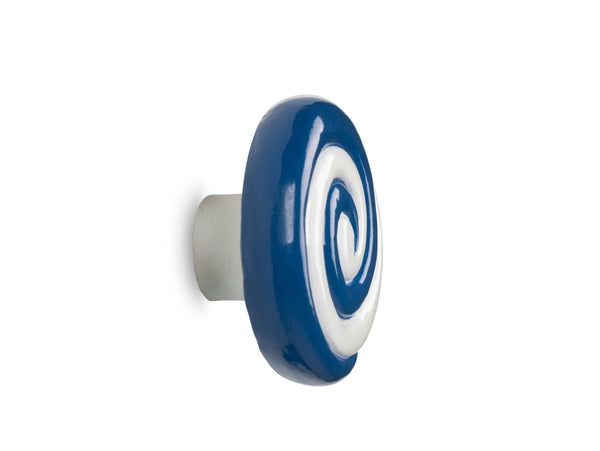 Candy Swirl Wall Hook Blue