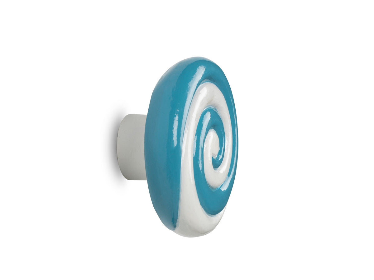Candy Swirl Wall Hook Turquise