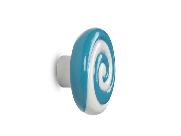Candy Swirl Wall Hook Turquoise