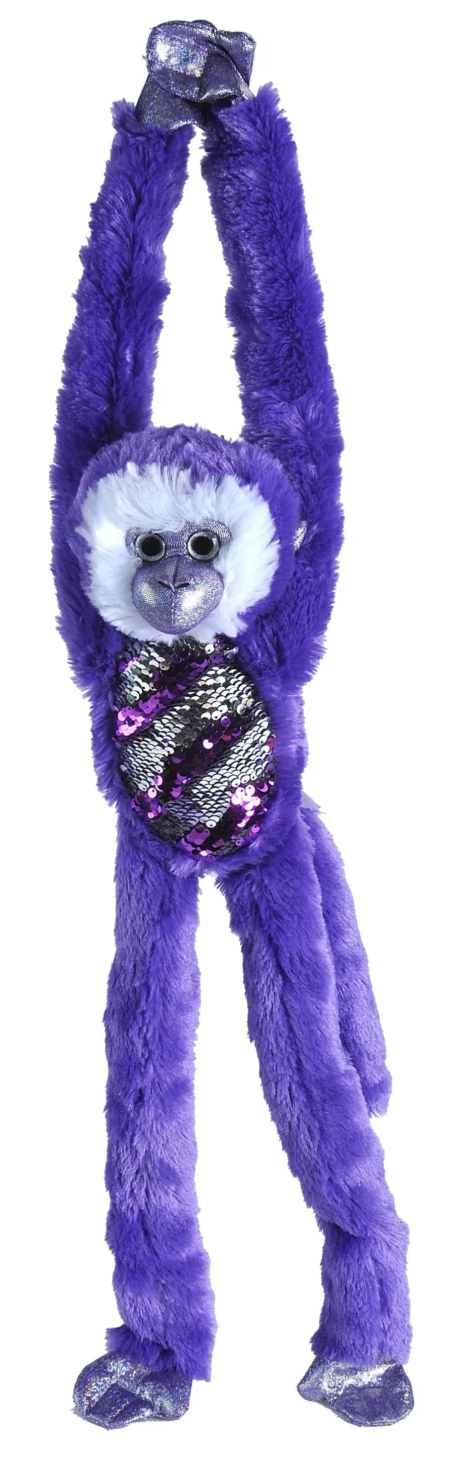 Peluche Singe violet - 56 cm