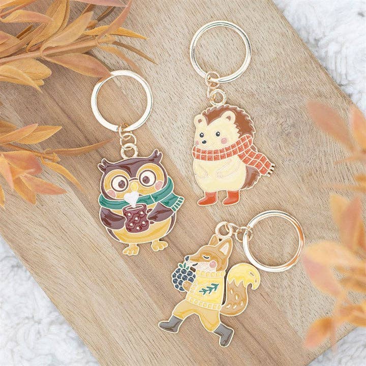 Porte-clés Automne Oliver la chouette