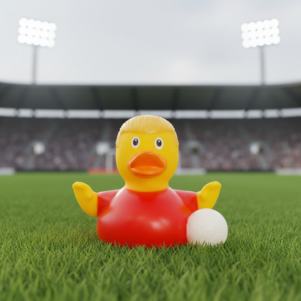 Canard Footballeur Star Rouge