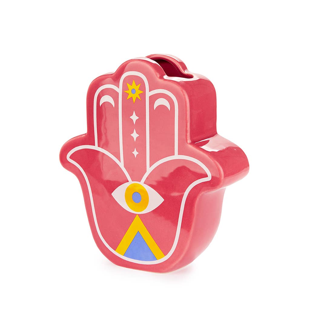 Vase, Lucky Hand, red, ceramic