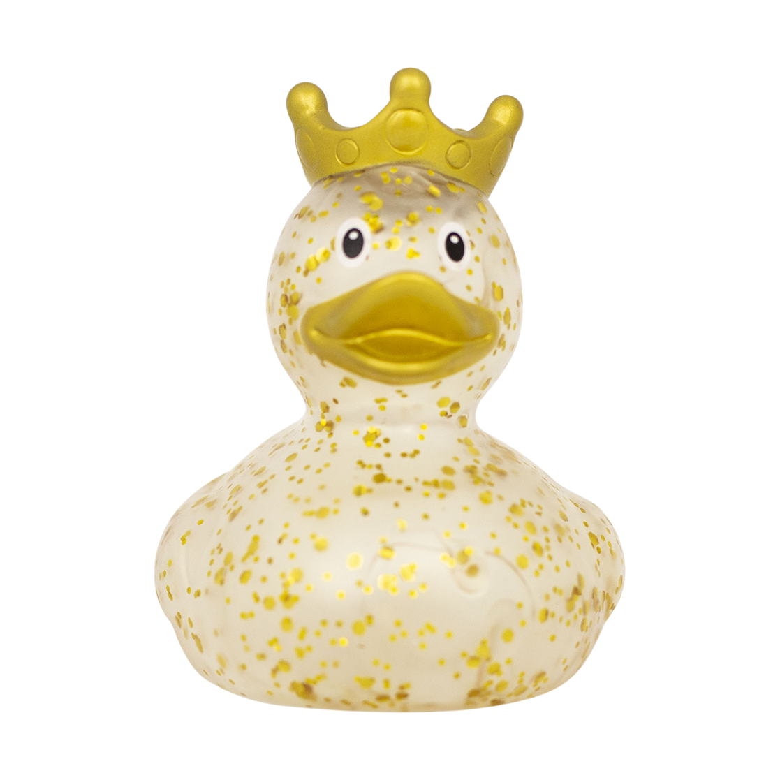 Anatra d'oro con corona scintillante
