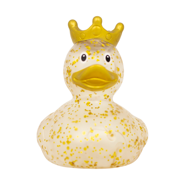 Gold Glitter Crown Duck