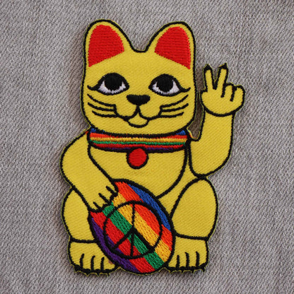 Patch Chat chanceux Peace