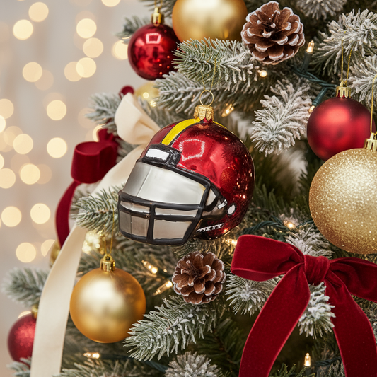 American Football Helmet Christmas Ornament