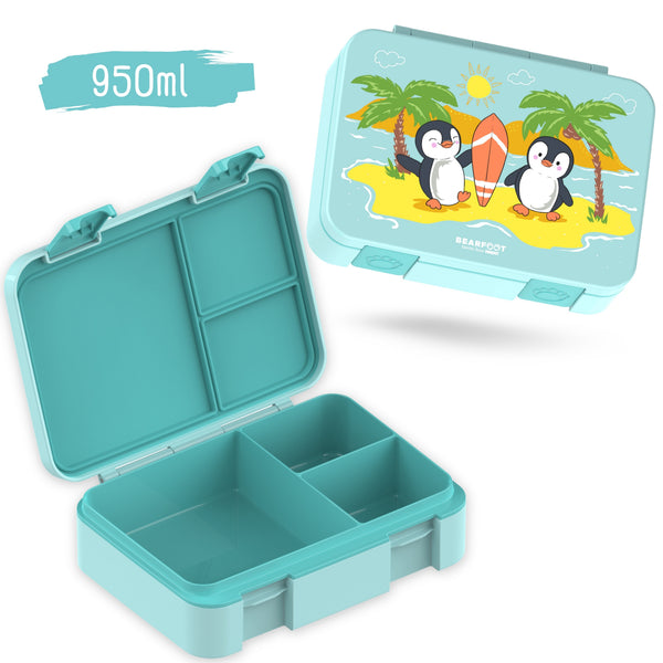 Bento Box with Compartments, Lightweight & Leakproof - Penguin